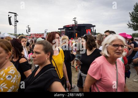 Werchter, Belgique. 18th juin 2023. L'illustration montre le festival de musique d'une journée 'Werchter Classic' à Werchter, le dimanche 18 juin 2023. BELGA PHOTO JAMES ARTHUR GEKIERE crédit: Belga News Agency/Alay Live News Banque D'Images