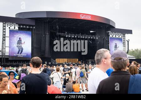 Werchter, Belgique. 18th juin 2023. L'illustration montre le festival de musique d'une journée 'Werchter Classic' à Werchter, le dimanche 18 juin 2023. BELGA PHOTO JAMES ARTHUR GEKIERE crédit: Belga News Agency/Alay Live News Banque D'Images