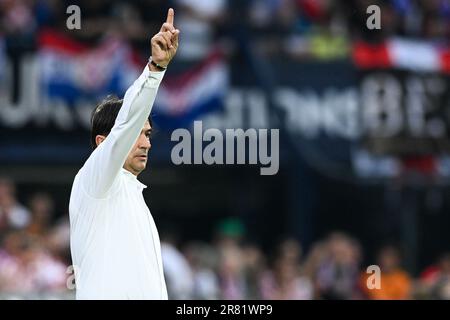 Rotterdam, Nizozemska. 18th juin 2023. L'entraîneur-chef Zlatko Dalic lors du match final de l'UEFA Nations League 2022/23 entre la Croatie et l'Espagne à de Kuip sur 18 juin 2023 à Rotterdam, aux pays-Bas. Photo: Marko Lukunic/PIXSELL crédit: Pixsell/Alay Live News Banque D'Images