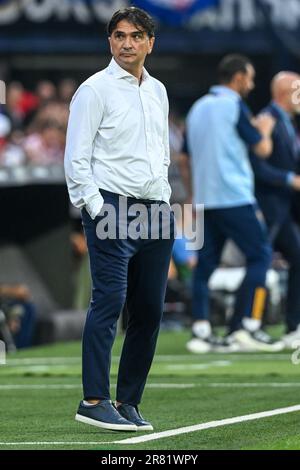 Rotterdam, Nizozemska. 18th juin 2023. L'entraîneur-chef Zlatko Dalic lors du match final de l'UEFA Nations League 2022/23 entre la Croatie et l'Espagne à de Kuip sur 18 juin 2023 à Rotterdam, aux pays-Bas. Photo: Marko Lukunic/PIXSELL crédit: Pixsell/Alay Live News Banque D'Images