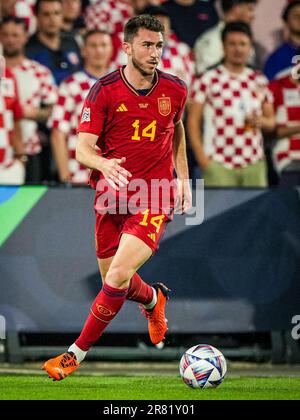 Rotterdam, pays-Bas. 18th juin 2023. Rotterdam - vue d'ensemble du stade pendant le match entre la Croatie et l'Espagne au Stadion Feijenoord de Kuip le 18 juin 2023 à Rotterdam, pays-Bas. Crédit : photos Box to Box/Alamy Live News Banque D'Images