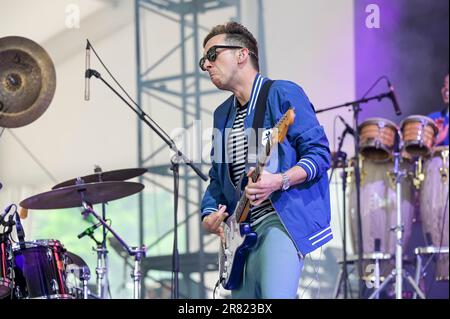 Cory Wong se produit au cours du 3 e jour du festival de musique et d'arts Bonnaroo 2023 sur 17 juin 2023 à Manchester, Tennessee. Photo : Darren Eagles/imageSPACE Banque D'Images