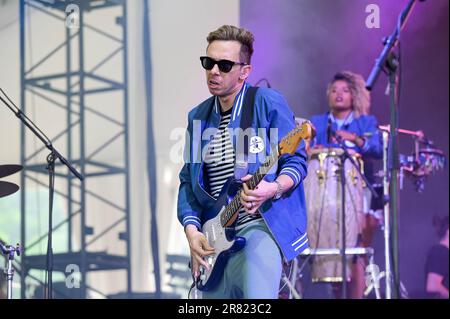 Cory Wong se produit au cours du 3 e jour du festival de musique et d'arts Bonnaroo 2023 sur 17 juin 2023 à Manchester, Tennessee. Photo : Darren Eagles/imageSPACE Banque D'Images