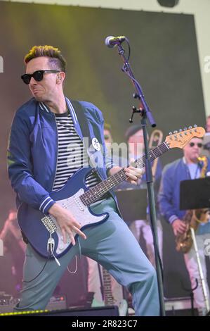 Cory Wong se produit au cours du 3 e jour du festival de musique et d'arts Bonnaroo 2023 sur 17 juin 2023 à Manchester, Tennessee. Photo : Darren Eagles/imageSPACE Banque D'Images