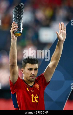 Rotterdam, pays-Bas. 18th juin 2023. Rodof Espagne le match final de la Ligue des Nations de l'UEFA 2022/23 entre la Croatie et l'Espagne à de Kuip on 18 juin 2023 à Rotterdam, pays-Bas. Photo: Marko Lukunic/PIXSELL crédit: Pixsell/Alay Live News Banque D'Images