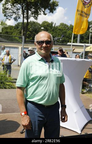 Im Bild: Wolf-Rüdiger Ziegenbalg. Die Stadt Görlitz würdigt den Ehrenspielführer von Dynamo Dresden Hans-Jürgen „Dixie“ Dörner, indem sie den „Dixie-D. Banque D'Images