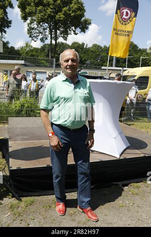 Im Bild: Wolf-Rüdiger Ziegenbalg. Die Stadt Görlitz würdigt den Ehrenspielführer von Dynamo Dresden Hans-Jürgen „Dixie“ Dörner, indem sie den „Dixie-D. Banque D'Images