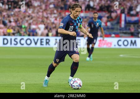 Rotterdam, pays Bas. 18th juin 2023. Luka Modric de Croatie lors de la Ligue des Nations de l'UEFA 2023, finale du match de football entre la Croatie et l'Espagne sur 18 juin 2023 au Stadion Feijenoord 'de Kuip' à Rotterdam, pays-Bas - photo Jean Catuffe/DPPI crédit: DPPI Media/Alamy Live News Banque D'Images