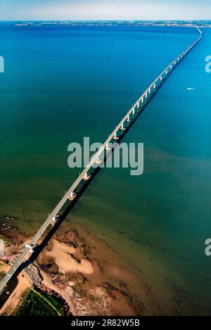 Antenne du pont de la Confédération, Î.-P.-É., Canada Banque D'Images