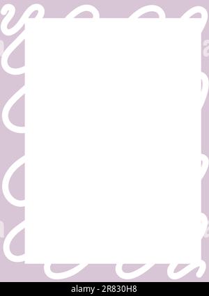 Cadre rectangulaire vectoriel sur fond blanc. Illustration de Vecteur