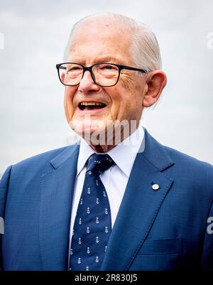 ROTTERDAM - la princesse Margriet des pays-Bas et Pieter van Vollenhoven participent à la journée de démonstration nautique du Congrès mondial de sauvetage maritime 2023 au navire SS Rotterdam, le 18 juin 2023. Photo: Patrick van Katwijk Banque D'Images