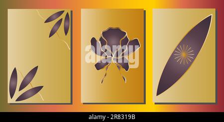 Abstraction d'arrière-plan de vecteur. Papier peint en style abstrait avec motifs, design pour affiche, couverture, art mural Illustration de Vecteur