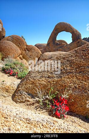 Whitney Portal Arch, Alabama Hills, Lone Pine, CA, USA Banque D'Images