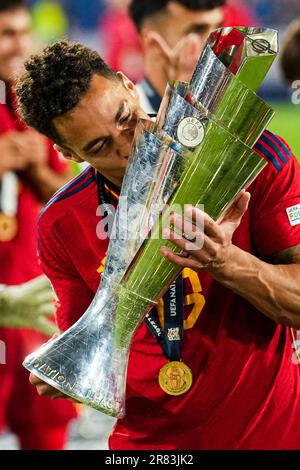 Rotterdam, pays-Bas. 18th juin 2023. Rotterdam - Rodrigo d'Espagne pendant le match entre la Croatie et l'Espagne au Stadion Feijenoord de Kuip le 18 juin 2023 à Rotterdam, pays-Bas. Crédit : photos Box to Box/Alamy Live News Banque D'Images