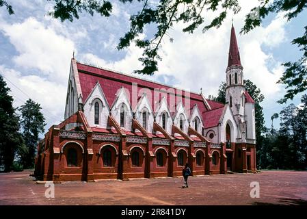 St. George Church fondée en 1855 à Wellington, Coonoor, Nilgiris, Tamil Nadu, Inde du Sud, Asie Banque D'Images