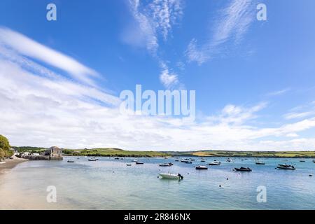 Rock, Cornwall, Royaume-Uni - 12 juin. Vue depuis la promenade de Rock, Cornwall sur 12 juin 2023 Banque D'Images