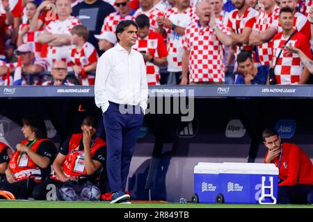 18-06-2023: Sport: Kroatie v Spanje ROTTERDAM, PAYS-BAS - JUIN 18: Entraîneur-chef Zlatko Dalic (Croatie) pendant le match UEFA Nations League 2022/23 Banque D'Images