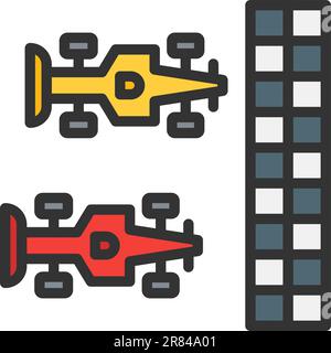 Image vectorielle d'icône de course. Illustration de Vecteur