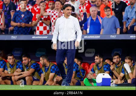 18-06-2023: Sport: Kroatie v Spanje ROTTERDAM, PAYS-BAS - JUIN 18: Entraîneur-chef Zlatko Dalic (Croatie) pendant le match UEFA Nations League 2022/23 Banque D'Images