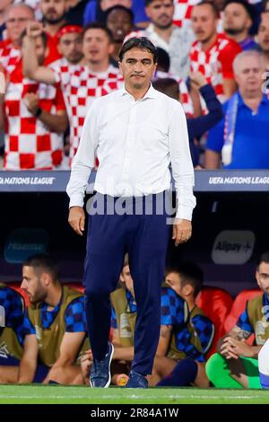 18-06-2023: Sport: Kroatie v Spanje ROTTERDAM, PAYS-BAS - JUIN 18: Entraîneur-chef Zlatko Dalic (Croatie) pendant le match UEFA Nations League 2022/23 Banque D'Images