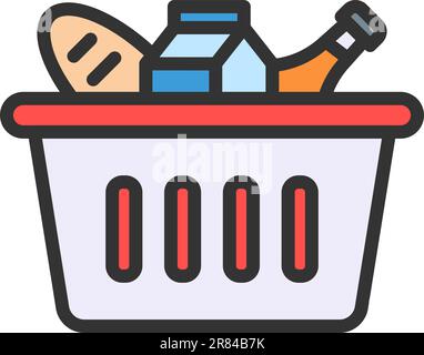 Image vectorielle de l'icône épicerie. Illustration de Vecteur