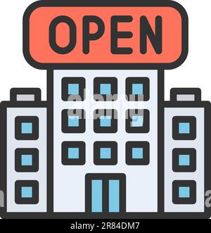 Ouvrir l'image vectorielle de l'icône. Illustration de Vecteur