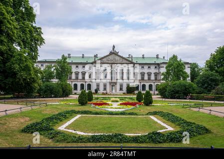 Magnifique vue sur le palais et le jardin de Krasinski, Varsovie, la capitale et la plus grande ville de Pologne Banque D'Images