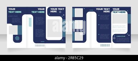 Modèle de brochure à trois volets pour les conférences de développement commercial Illustration de Vecteur