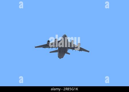 C17 Globemaster avion Flypast Trooping la couleur 2023 Banque D'Images