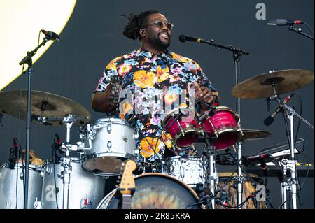 Manchester, États-Unis. 19th juin 2022. Paulet 'PJ' Howard et les revivalistes se produit le 4 e jour du festival de musique et d'arts Bonnaroo 2023 sur 18 juin 2023 à Manchester, Tennessee. Photo: Darren Eagles/imageSPACE/Sipa USA crédit: SIPA USA/Alay Live News Banque D'Images