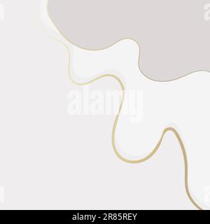 Arrière-plan abstrait moderne, modèle avec courbes lisses de formes et de formes. Couleurs pastel. Pour les antécédents, les histoires, le blog, les cartes postales et les invitations Illustration de Vecteur