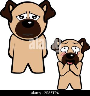 collection de packs d'expressions sur pied de personnages de dessin animé mignon en format vectoriel Illustration de Vecteur