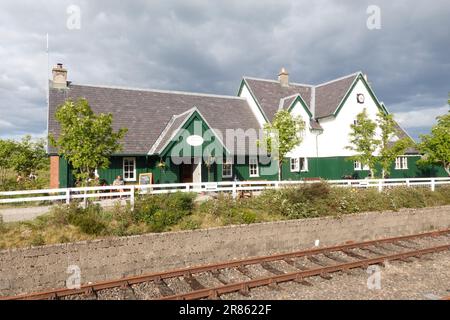 Corrour Station House un restaurant sur la West Highland Line dans les Highlands écossais, propriété de la Corrour Estate Company. Banque D'Images