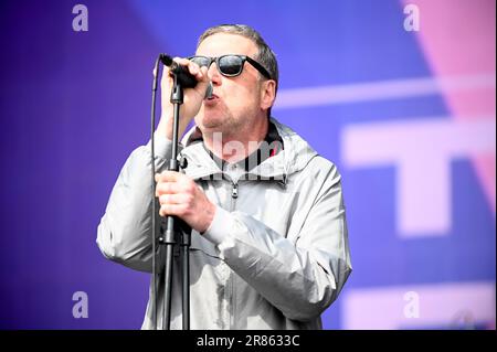 17 juin 2023, Leeds, Yorkshire du Sud, U.K: The Farm Performing at lets Rock Leeds 80s Festival , Leeds UK , 17.06.2023 (Credit image: © Robin Burns/ZUMA Press Wire) USAGE ÉDITORIAL SEULEMENT! Non destiné À un usage commercial ! Banque D'Images