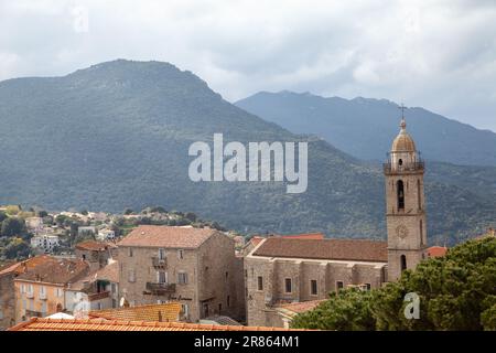 Sartene dans le département de Corse-du-Sud sur l'île de Corse, France. Banque D'Images