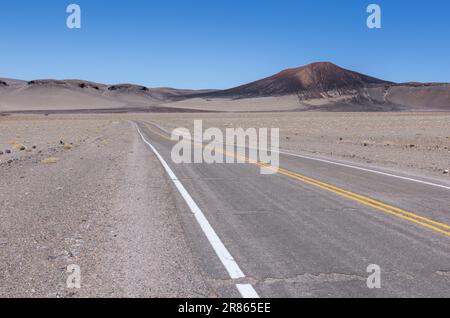 En route vers Antofagasta de la Sierra tout en découvrant les hauts plateaux argentins appelés Puna en Amérique du Sud Banque D'Images