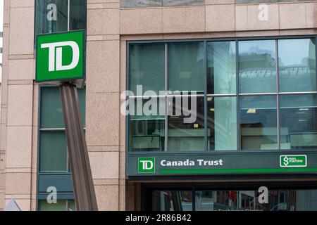 Ottawa, Canada - 19 mai 2023 : l'extérieur de la banque TD Banque D'Images