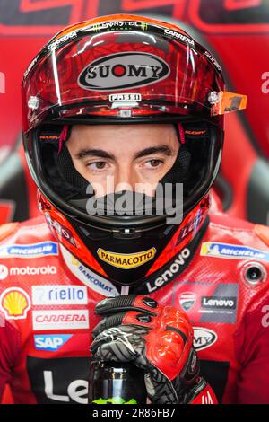 Sachsenring, Allemagne. , . #1 BAGNAIA Francesco (ITA) LIQUI MOLY MOTO GP saison 2023, course de moto, Weltmeisterschaft MotoGP, photo et copyright © Udo STIEFEL/ATP images (STIEFEL Udo/ATP/SPP) Credit: SPP Sport Press photo. /Alamy Live News Banque D'Images