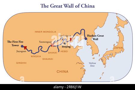 Affiche Vintage Lufthansa Grande Muraille De Chine - Années 80-90 - Format A1 - État Correct