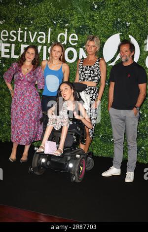 Monaco, Monaco. 17th juin 2023. Josephine Drai, Chine Thybaud, Fanny Riedberger, Ness Merad, Stephane de Groodt assistez à la photocall 'Lycee Toulouse Lautrec' lors du Festival de télévision Monte Carlo 62nd sur 17 juin 2023 à Monte-Carlo, Monacopicture et copyright © Thierry CARPICO/ATP images (CARPICO Thierry/ATP/SPP) photo: SPP presse Sport. /Alamy Live News Banque D'Images