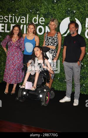 Monaco, Monaco. 17th juin 2023. Josephine Drai, Chine Thybaud, Fanny Riedberger, Ness Merad, Stephane de Groodt assistez à la photocall 'Lycee Toulouse Lautrec' lors du Festival de télévision Monte Carlo 62nd sur 17 juin 2023 à Monte-Carlo, Monacopicture et copyright © Thierry CARPICO/ATP images (CARPICO Thierry/ATP/SPP) photo: SPP presse Sport. /Alamy Live News Banque D'Images