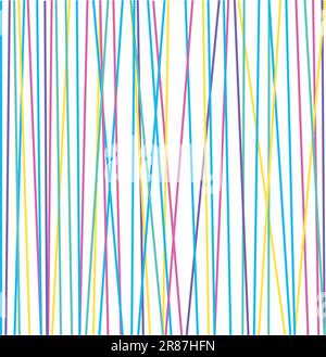 Bannière horizontale de bandes verticales colorées de couleur arc-en-ciel Illustration de Vecteur