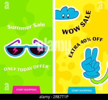 Offre spéciale été seulement aujourd'hui, offre spéciale soldes d'été Illustration de Vecteur