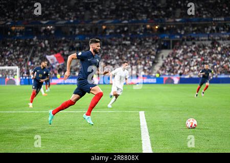 Saint Denis, France. 19th juin 2023. Olivier Giroud lors des qualifications européennes de l'UEFA Euro 2024, match de football entre la France et la Grèce sur 19 juin 2023 au Stade de France à Saint-Denis, France. Photo de Victor Joly/ABACAPRESS.COM crédit: Abaca Press/Alay Live News Banque D'Images