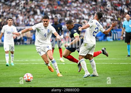 Saint Denis, France. 19th juin 2023. Kylian Mbappe lors des qualifications européennes de l'UEFA Euro 2024, match de football entre la France et la Grèce sur 19 juin 2023 au Stade de France à Saint-Denis, France. Photo de Victor Joly/ABACAPRESS.COM crédit: Abaca Press/Alay Live News Banque D'Images