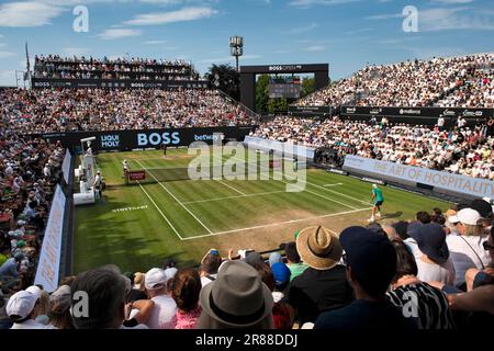 Centre court, épuisé, final Frances Tiafoe USA vs Jan-Lennard Struff (GER) tennis, BOSS Open 2023, Weissenhof, Stuttgart, Bade-Wurtemberg Banque D'Images