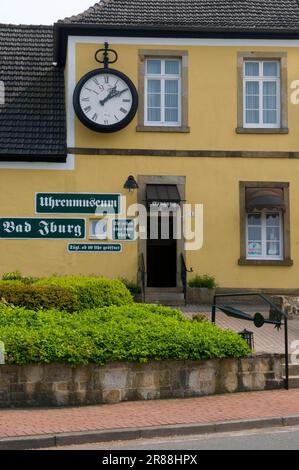 Musée de l'horloge, ville thermale de Bad Iburg, Basse-Saxe, Allemagne Banque D'Images