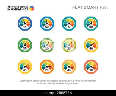Gabarit de lames de jeu de compteurs de vitesse Illustration de Vecteur