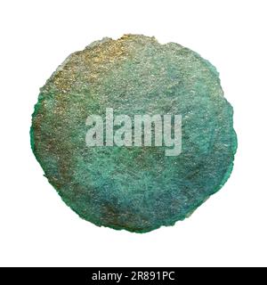 Texture aquarelle du cercle avec de l'or. Élément de cercle aquarelle vectoriel pour la conception avec un arrière-plan blanc Illustration de Vecteur