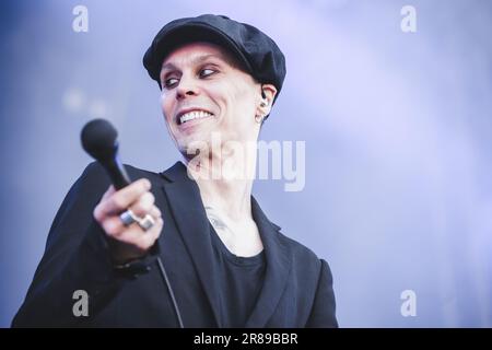 Copenhague, Danemark. 14th, juin 2023. L'ACT VV de Finlande donne un concert en direct lors du festival danois du métal lourd Copenhague 2023. (Crédit photo: Gonzales photo - Peter Troest). Banque D'Images